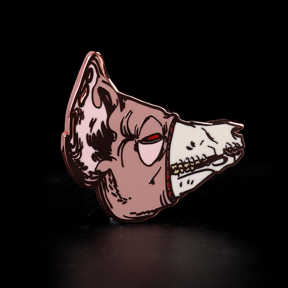 Pig Skull Enamel Pin