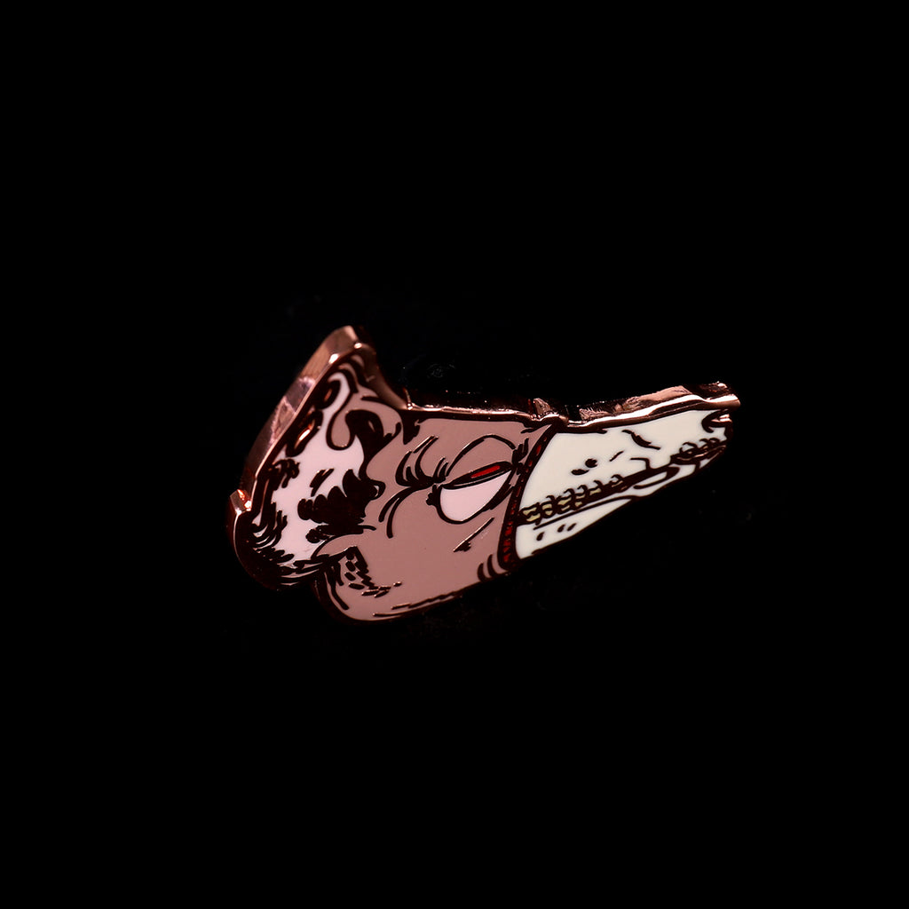 Pig Skull Enamel Pin
