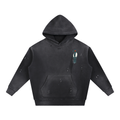 Magpie,Magpy,Hoodie,Frayed,Weathered,Vintage,Flying,Bird,Wing